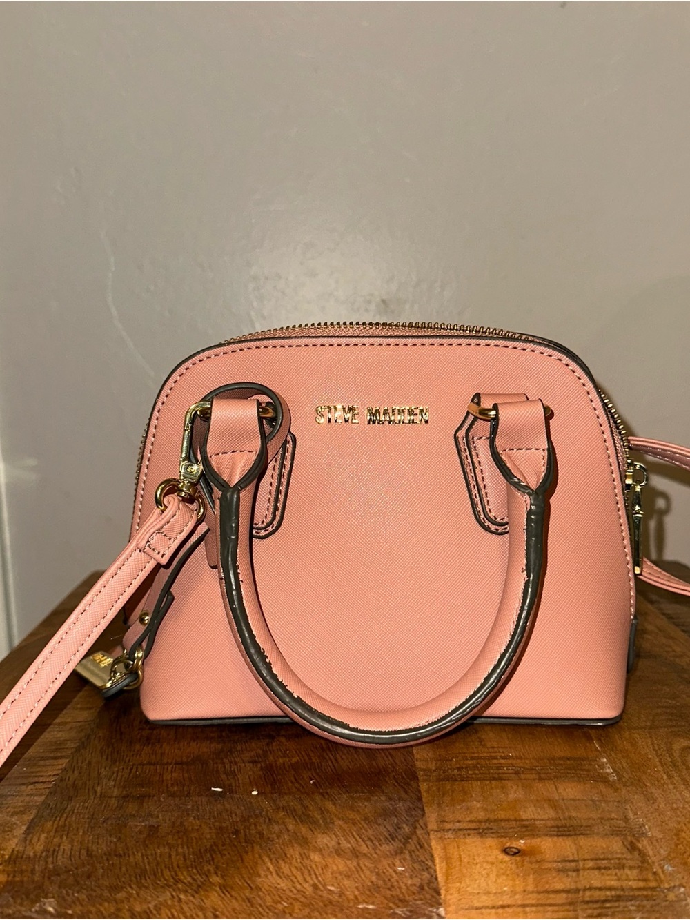 Steve Madden Coral Pink Mini Dome Satchel